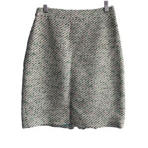 Kate Spade woven textured green pencil skirt size 4